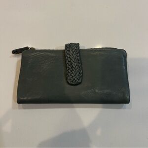 Gray Leather Wallet